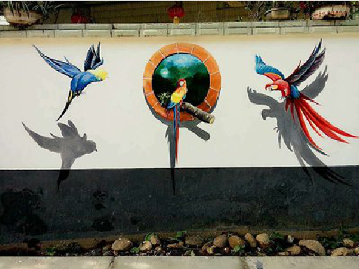 崇仁视觉错位-3D墙绘设计