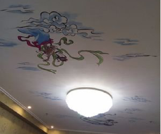 崇仁如何快速绘制天花板上的手绘墙？